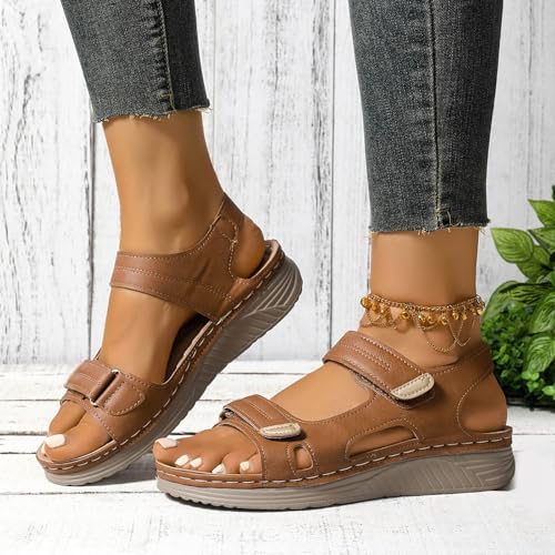 Générique Sandales Femme été Confortable,Chaussure Femme ete,Sandales et Nu-Pieds Femme,Chaussures Orthopediques,Chaussures Respirantes et Nu-Pieds BohêMe...