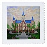 Square dimensions (in inches): 12 L x 12 W, image dimensions (in inches): 10 L x 10 W 100% poloyester; image is soft to touch. Made in USA Edges have pinking shear cut Image will not fade with washing. Image not a transfer, part of material