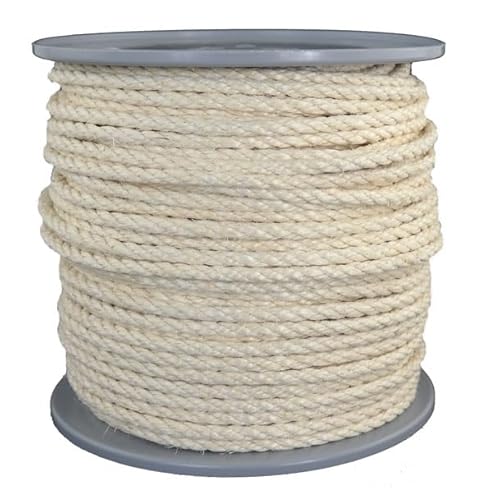 Sisal - Cuerda de sisal (diámetro: 6 mm, 100 m)