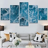 SIGNWIN 5 Panel Canvas Wall ArtAbstract Colorful Decorative ElementsModern Artwork for Home Decorations Ready to Hang - 60