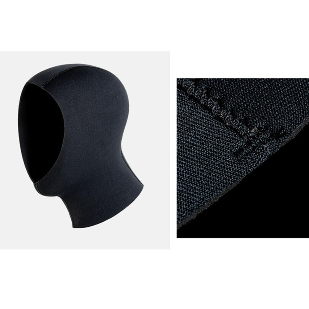 Cappuccio in Neoprene 3 mm 5 mm per Immersioni Subacquee Snorkeling Surf Nuoto L/XL Nero