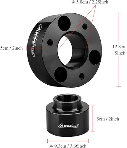 Miniatura 5 de AKM Kit de elevación de nivelación delantera y trasera de 3 pulgadas y 2 pulgadas compatible con Dodge Ram 1500 4WD, kits de nivelación de