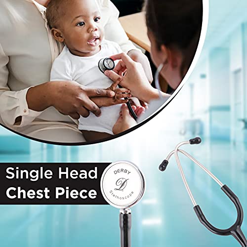 Image of Oriley Prime Tone Super - Silver Stethoscope Heart Beat Monitoring Chest Piece Medical Instrument for Doctors, Nurses (Black)