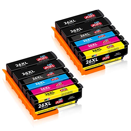 JIMIGO 26 XL 26XL Cartouches d'encre Remplacement Pour Epson 26 Encre Compatible Avec Epson Expression Premium XP 520 XP-605 XP-615 XP-510 XP-600 XP-700 XP-710 XP-720 XP-800 XP-810 XP-820 XP-620