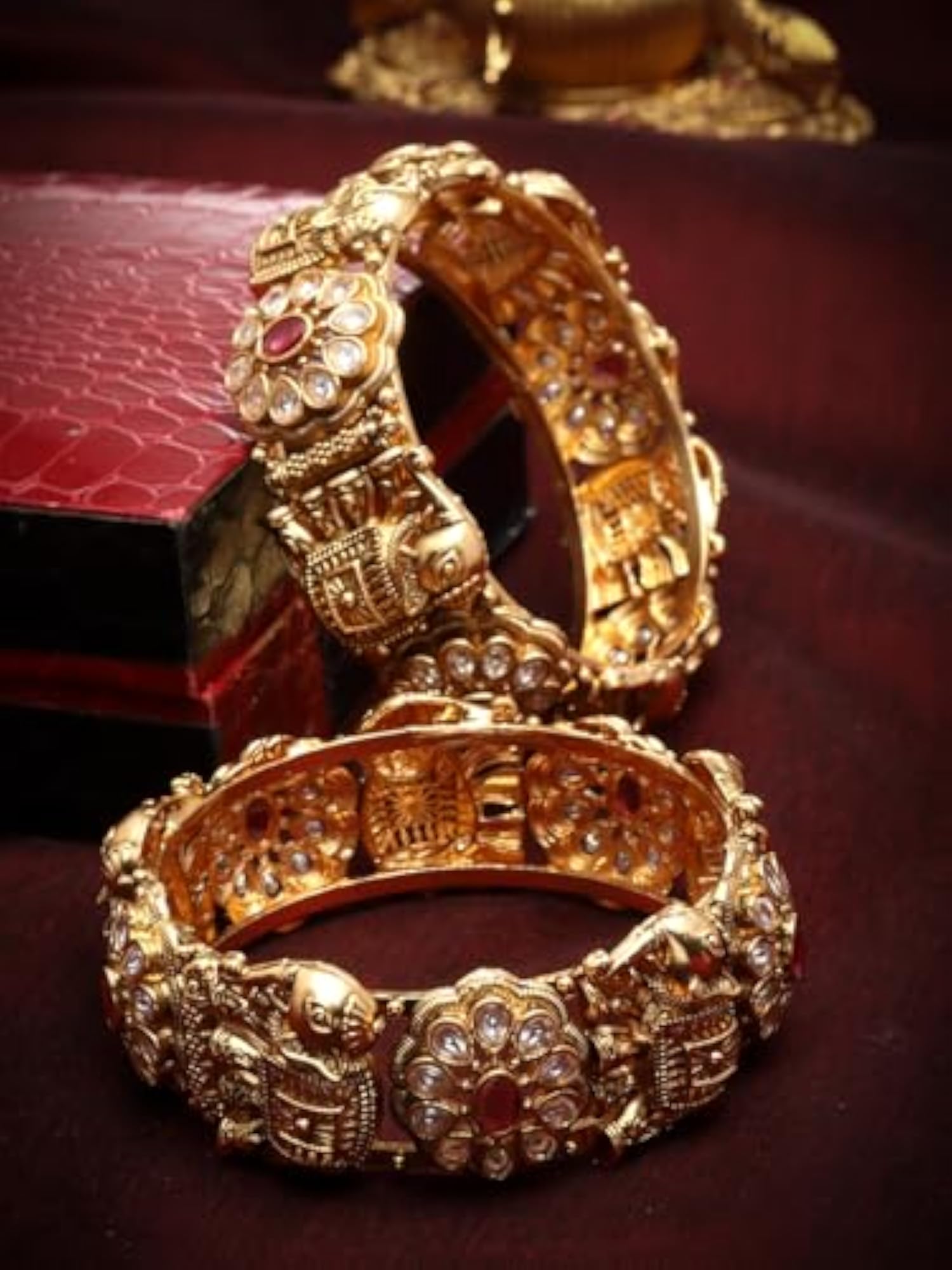 Women's Stylish Traditional Bangle Set of 2, Latest Design