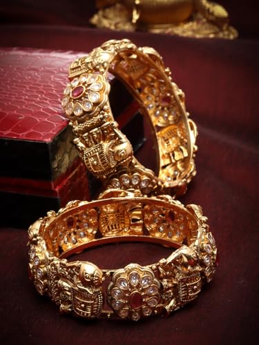 Image of Shining Diva Fashion Bangles for Women Girls Set of 2 Traditional Stylish Design