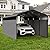 Metal Carport Canopy 12x20 Heavy Duty, Galvanized Steel Roof All Weather Metal Car Port with Sidewalls, Grey