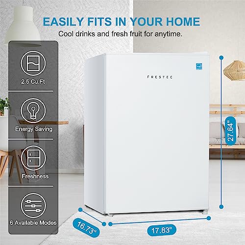 Frestec BC70 WH 2.5 Cu' Mini Fridge,Compact Refrigerator,Small Refrigerator thumb #1