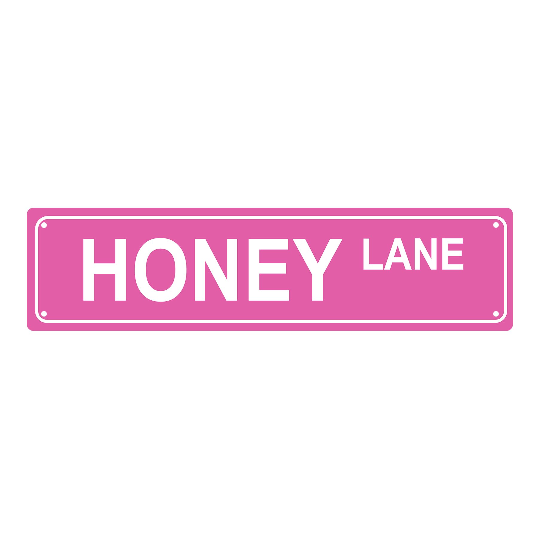 Honey Lane Eating Metal Tin Street Sign Bar Cafe Garage Cave Home Room Wall Bathroom Farmhouse Garden Porch Patio Decor,4x16 Inch