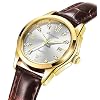 BESTKANG Vintage Women Watches Roman Numerals Dress Watch Waterproof Watches Leather Watch for Women Quartz Wrist Watch