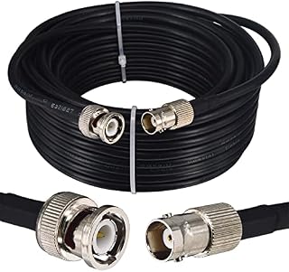 BOOBRIE BNC Extension Cable 15M BNC Male to BNC Female RG58/U Coaxial Cable BNC Cable BNC Male to Female HD Video Cable BNC Coax Cable SDI for CCTV Broadcast Video SDI Lead Cable