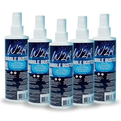 W2A Bubble Buster 5-Pack – Resin Bubble Remover Spray for Epoxy Resin Art, Casting, and Jewelry Molds – Non-Toxic, Easy Spray Debubbler – 8 Ounce Bottle