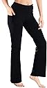 Yogipace Petite/Regular/Tall Women's Bootcut Yoga Pants with Side Pockets, Flare Leggings for Travel, Lounge & Everyday Wear