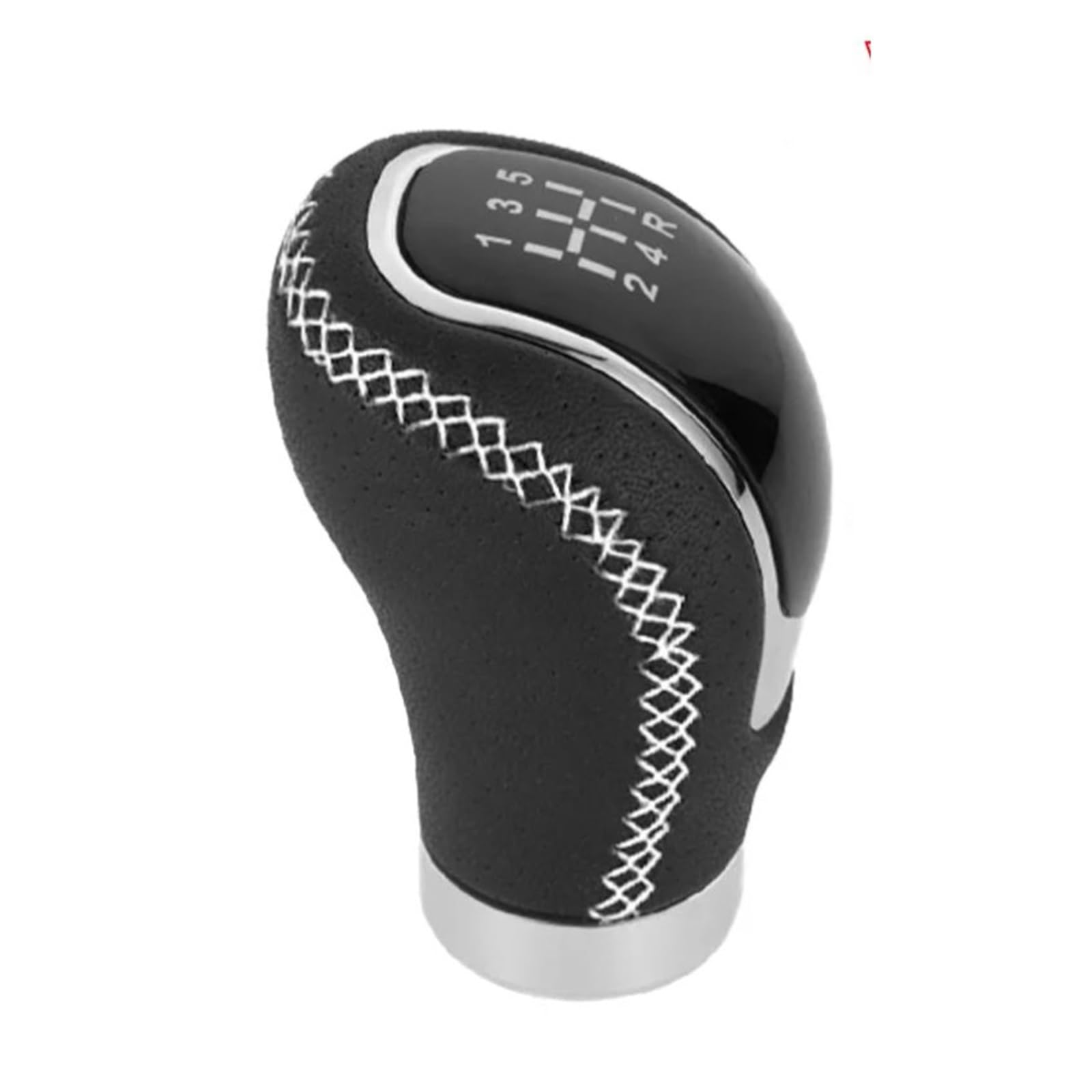 Lvgvzttgkm White Stitch Gear Stick Knob For Universal Leather Upgrade