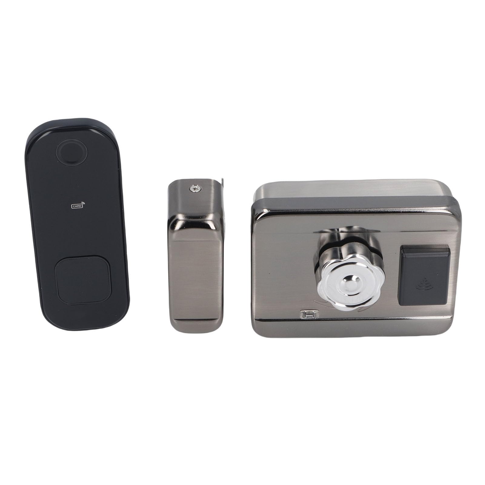 Smart Lock, Impronte Digitali WiFi APP Controllo Scheda IC Password Serratura per Porta Senza Chiave, Serratura Elettronica Biometrica con Chiavi Meccaniche per Vari di Porte