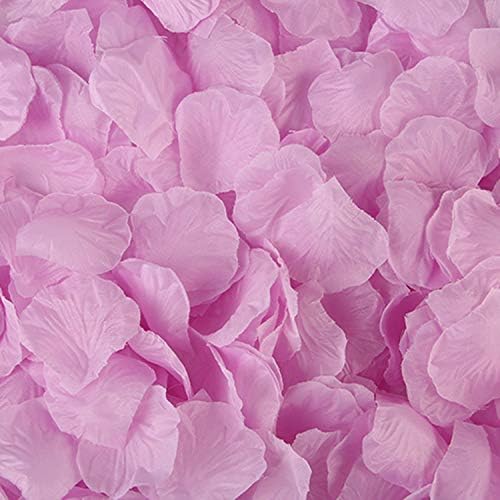 2000 Pcs Silk Artificial Rose Petals Wedding Flower Decoration (Red & Dark)