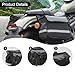 Yiju Bike Pannier Bag Bicycle Rear Seat Bag Saddle Bag Canvas Material Double Storage Pouch Suitable for Outdoor Cycling, Black