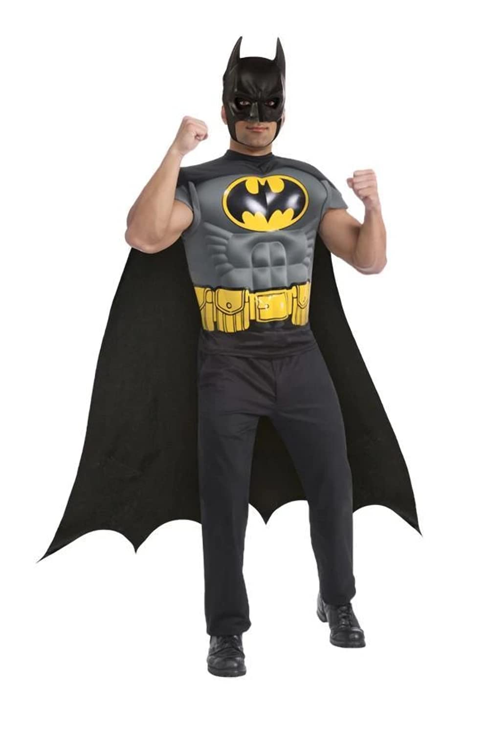 Rubie's Costume Co Batman Muscle petto top con cappello e maschera