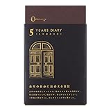 Midori 12396006 Diary for 5 Year Consecutive Doors, Black