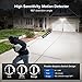 SANSI Upgraded 25W Motion Sensor Outdoor Lights 3000LM Flood Lights Outdoor, 5000K Dusk to Dawn Security Light, 4 Modes, 320°Wide Angle Illumination Super Bright for Garage Yard Patio Wired Not Solar