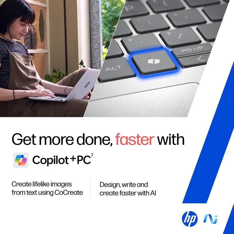 Image of HP OmniBook Ultra AMD Ryzen AI 9 HX 375 Next Gen AI Laptop,(32GB-LPDDR5X Ram,1TB SSD)2.2k Anti Glare 400 Nits, 14'' /35.6cm,W11+M365+Office24 with Copilot, FPR, Silver,1.57kg,9MP IR AI Camera, fd0009AU