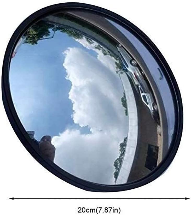 CukUJH Traffic Wide-Angle Mirror, Safety Mirror, Circular Adjustable Back, Suitable for Indoor and Outdoor Use, Safety Monitor