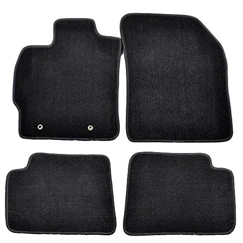 Floor Mats Compatible with 2008-2015 Scion xB, 4Dr Factory Fitment Car Floor Mats Front & Rear Nylon by IKON MOTORSPORTS, 2009 2010 2011 2012 2013 2014
