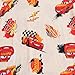 Disney Cars Lightning McQueen Boys Short Sleeve T-Shirt for Toddler and Big Kids Beige