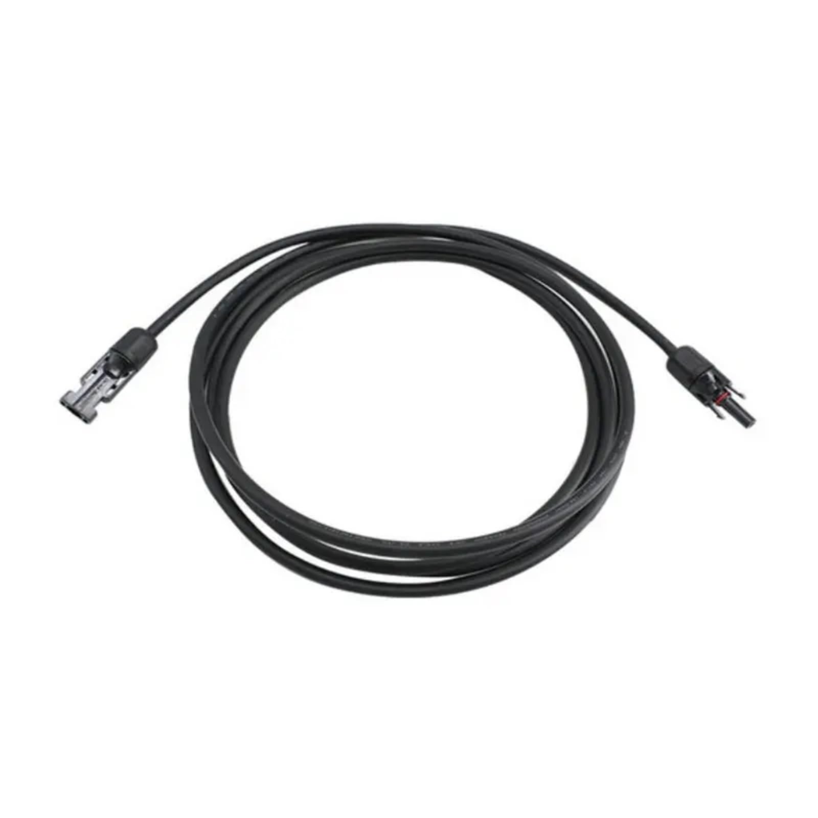 1 par de cables de extensión de panel solar de cobre 6 4 2,5 mm² 10 12 14 AWG negro y rojo con conectores de cables solares fotovoltaicos (8 m rojo y 8 m negro, 10 AWG-6 mm2)
