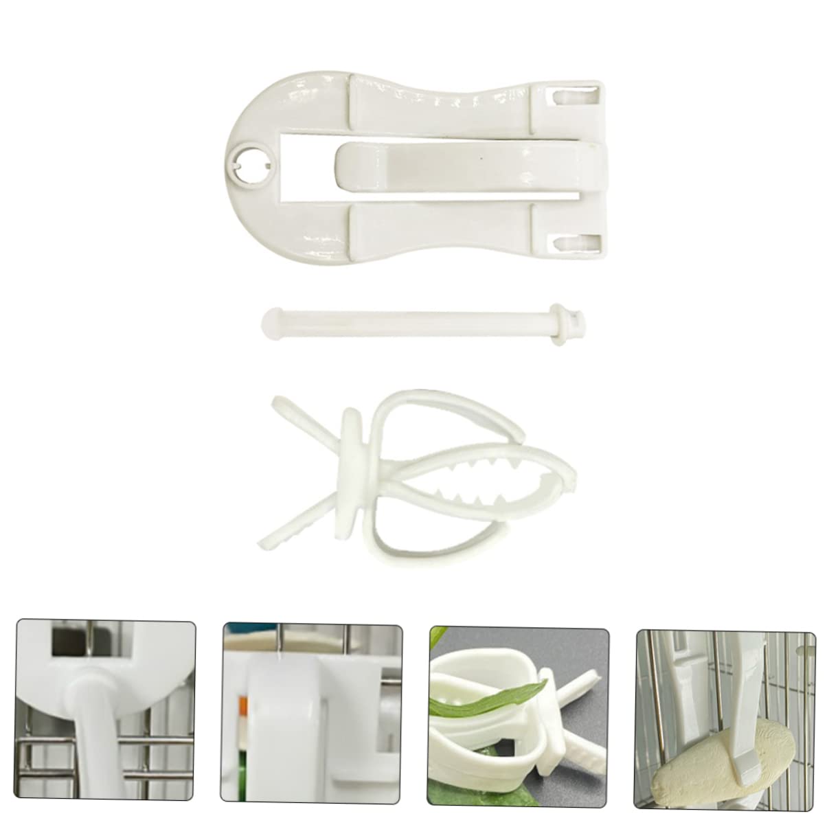 minkissy 12 Piezas Clip de Hueso de Sepia Soporte de Comida para pájaros Clip Fijo Jaula de pájaros de Comida para Tazas de Plato de alimentación de Accesorios de Jaula de