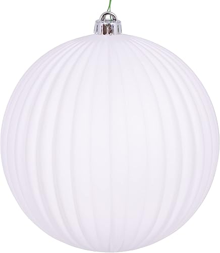 Miniatura 9 de Vickerman Adorno de bola azul mate de 4 pulgadas, 6 por bolsa.