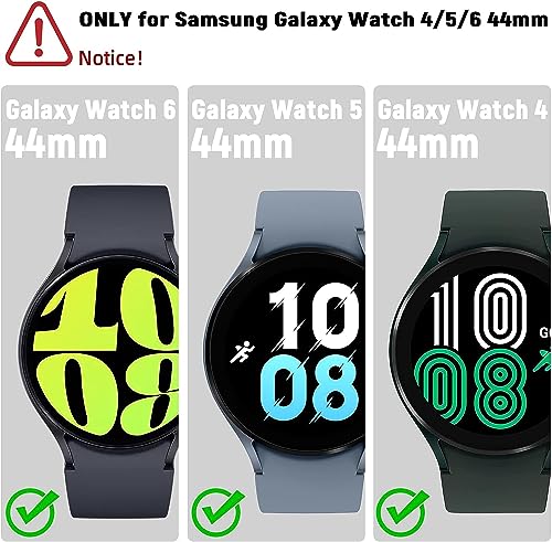 Image of Samsung Galaxy Watch5 Bluetooth (44 mm, Sapphire, Compatible with Android only) & Tempered Glass