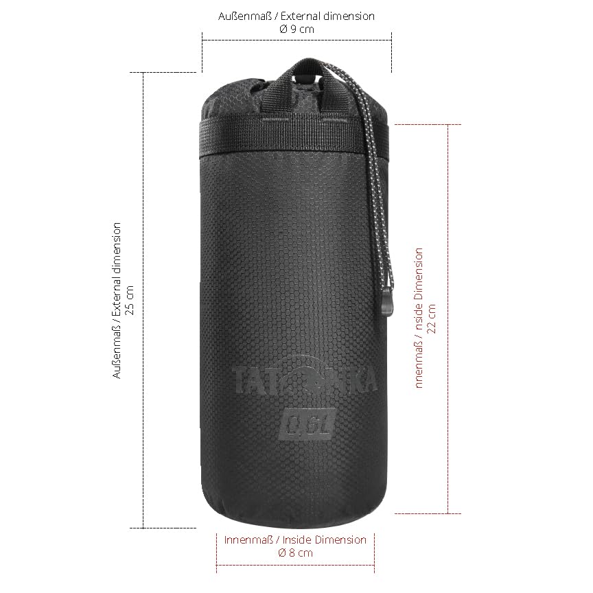 Tatonka Thermo Bottle Cover 0,6L - Isolierhülle für Trinkflaschen mit einem Volumen von 600 ml - black – Ansicht 3