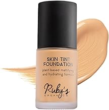 Ruby's Organics Liquid Foundation , Waterproof Full Coverage Long Lasting , Matte & Poreless, Full Coverage Blendable Normal to Oily Skin , Paraben and Synthetic Free, Shade LM 01.8, 30ml