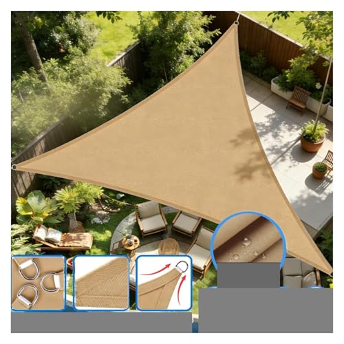 Voile d'ombrage triangle cream white 2.5m pour patio