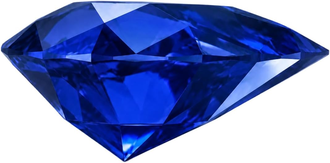 0.6-7 Carat Pear Cut Blue Sapphire Loose Stone, Lab Created Corundum Gemstone, VVS Clarity Loose Gem for Ring, Pendant, Earrings, Jewelry Making Gift