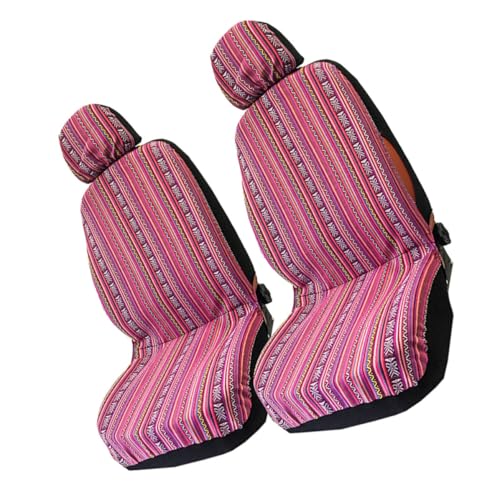 Funda de tela étnica para coche: renueva y protege tus asientos delanteros con estilo único