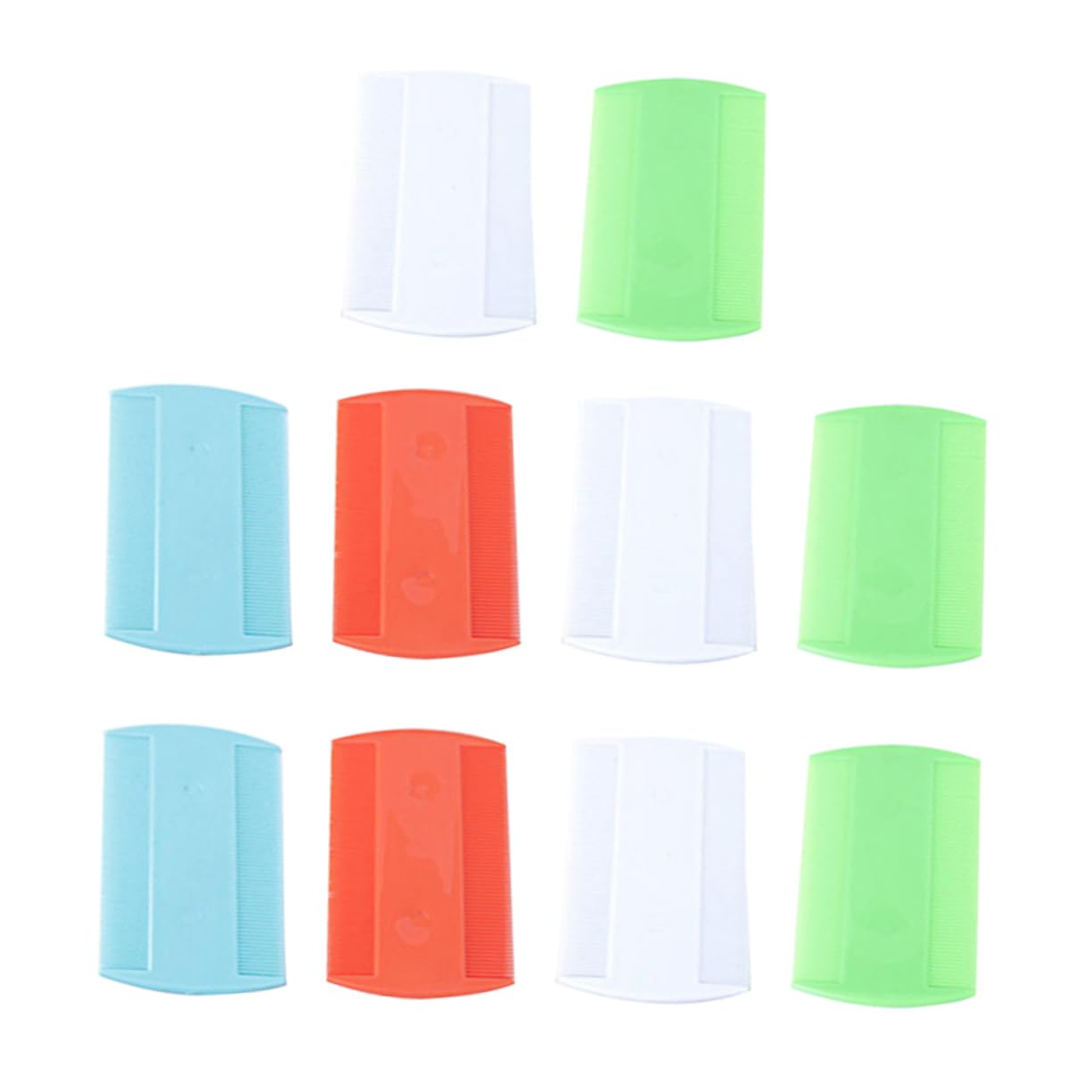 HOLIDYOYO Pet Combs for Cats and Dogs 10pcs Double-sided Comb for Matted Hair Easy Hair Removal