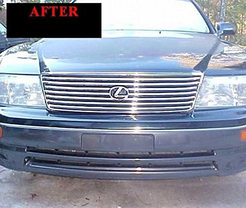 fits 1990-2001 LEXUS LS400 CHROME GRILL GRILLE KIT 1991 1992 1993 1994 1995 1996 1997 1998 1999 2000 90 91 92 93 94 95 96 97 98 99 00 01 LS 400