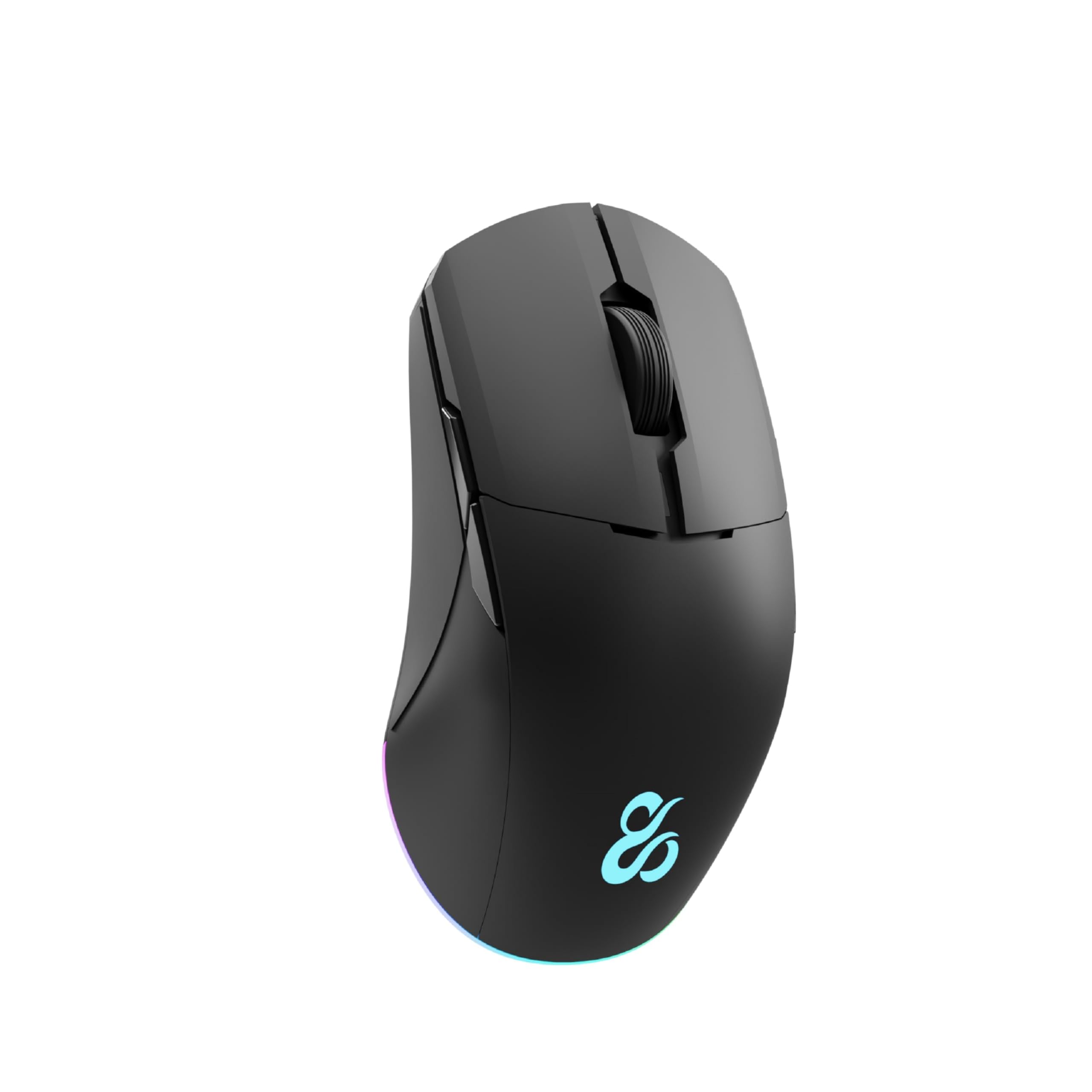NEWSKILL Chiron Pro Wireless ratón Gaming RGB inalámbrico ambidiestro 16000DPI 8 Botones Sensor PAW3335 Negro