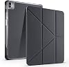 Coverzone iPad Air 13 2025 ile uyumlu 13 inç M3 A3269-A3271-A3268 Kılıf Kalem Koyma Bölmeli Stand Olan Uyku Modlu Suni Deri, Yarı transparan Silikon Arka Yüzey ergonomik yapılı, Attravtive Smart Cover