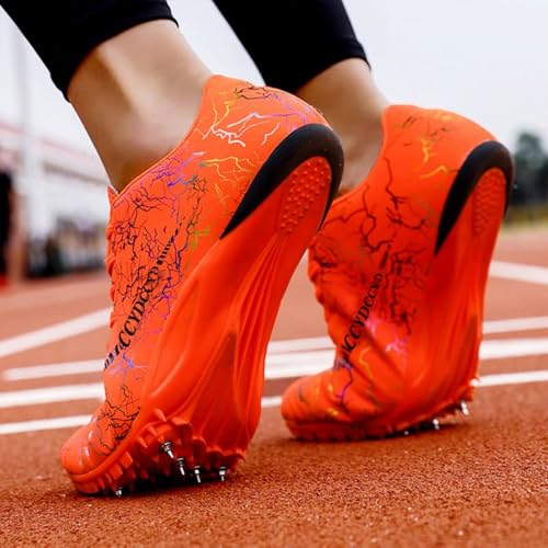 Image of Men's Track Spike Shoes Lightweight Breathable Running Sneakers for Distance Sprinting Athletic Training Jumping Track and Field Suitable for Women and Girls