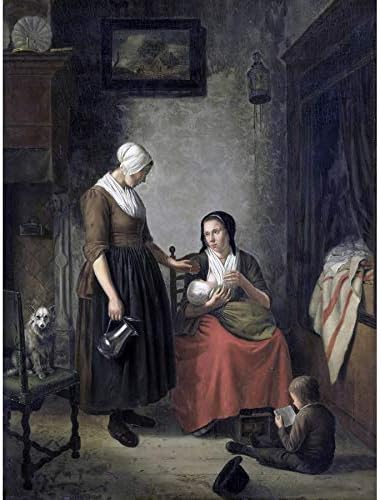 Artery8 Janson Good Neighbors Woman Children Painting Unframed Wall Art Print Poster Home Decor Premium