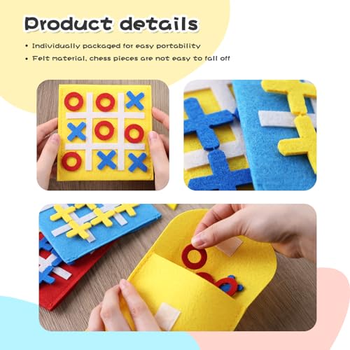 LovesTown 30PCS Tic Tac Toe Mini Juego Estrategia miniatura 3