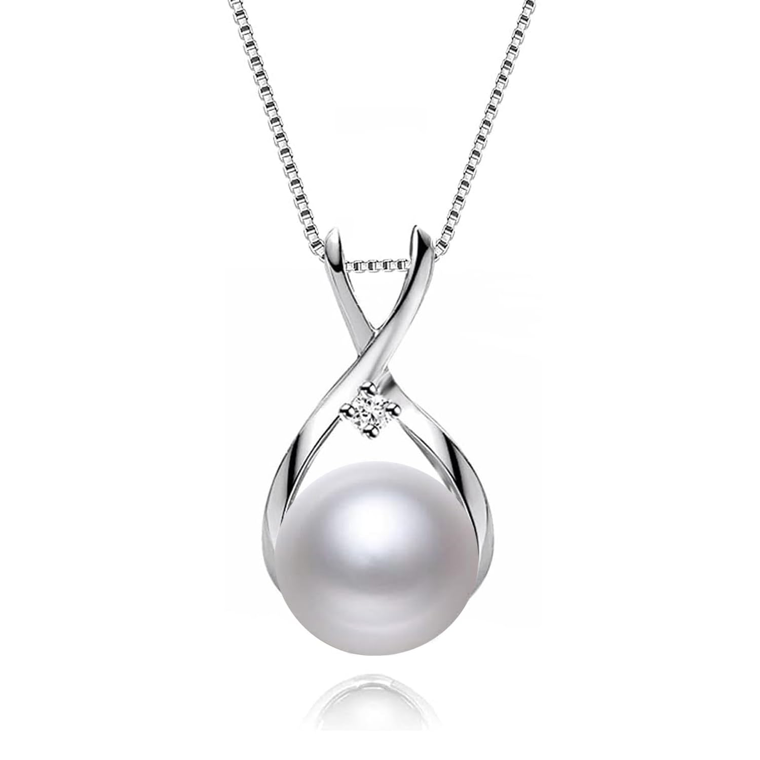 Perlenkette Geschenke für Frau Schmuck Weihnachten Geschenk Muttertags Mama Geschenk Valentinstag Jubiläum Hochzeit Geburtstag Frau Freundin