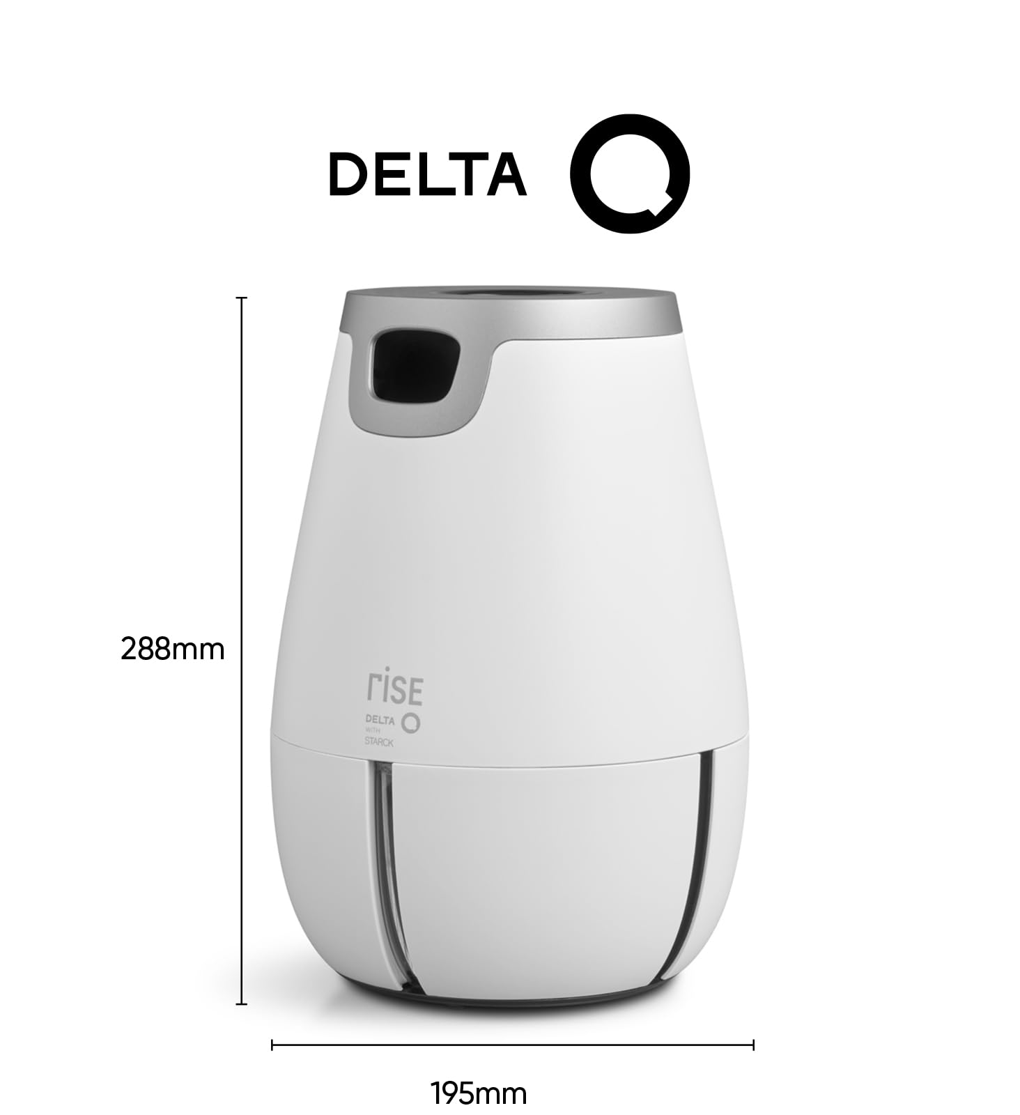 Delta Q | Cafetera Rise Blanco 19 Bares Extracción Inversa + 20 cápsulas | Incluye 20 Cápsulas Intensidad 14 + 10 Descafeinado, 6 Tazas Compatibles