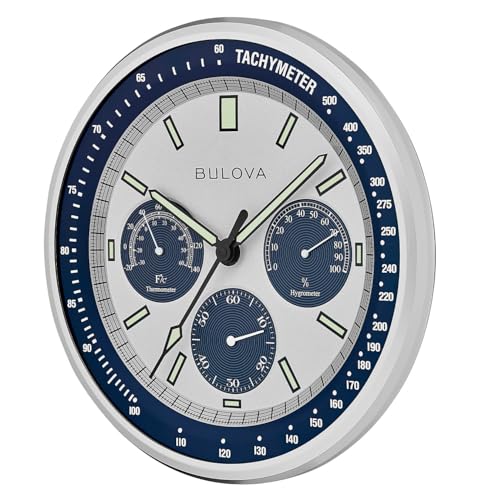 Bulova Lunar Pilot Wall Clock C 1971 | Matte Silver Finish |Temperature & Hygrometer Display | 51 photo Bulova Lunar Pilot Wall Clock C 1971 | Matte Silver Finish |Temperature & Hygrometer Display | 51