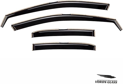 Miniatura 7 de Voron Glass - Protectores de lluvia extra duraderos en canal para Toyota Camry 2018-2024, deflectores de ventana, viseras de ventilación, 4 piezas -