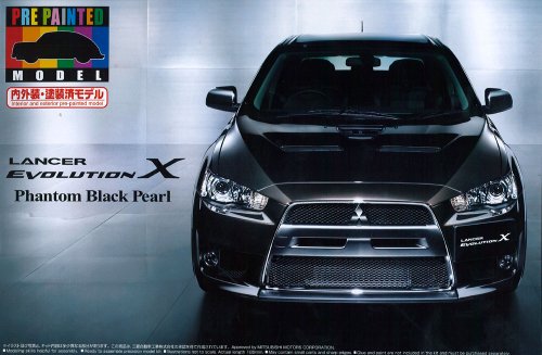 Maquette plastique Lancer Evolution X voiture japonaise Phantom Black