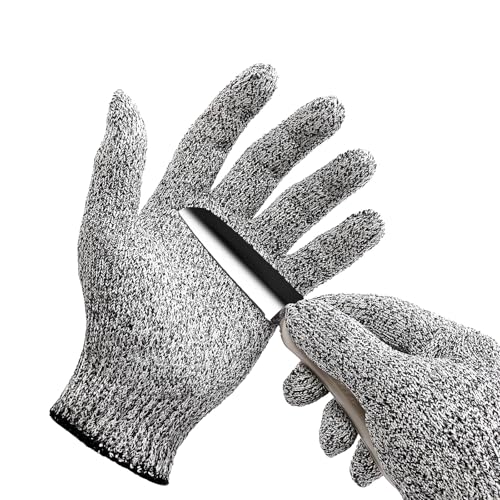 AYHYHLJZJ Paire de Gants Anti Coupure - Gants Anti-Coupure Résistants, Confortables et Lavables - Idéaux pour Cuisine, Jardinage et Bricolage